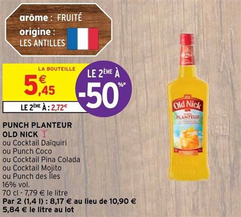 Promo PUNCH PLANTEUR OLD NICK chez Intermarché Hyper