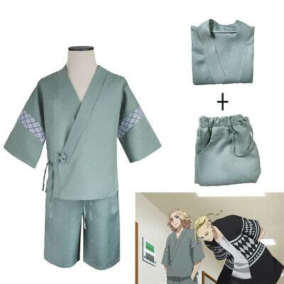 TOKYO REVENGERS MIKEY Cosplay Costume Kimono Robe Yukata Outfit Unisex