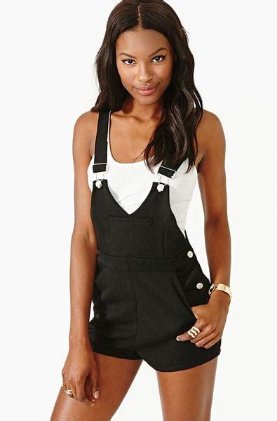 Nasty Gal Naughty By Nature Overalls In Black Lyst