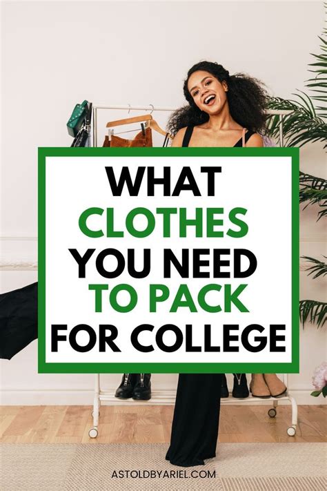 The ultimate college clothes packing list – Artofit