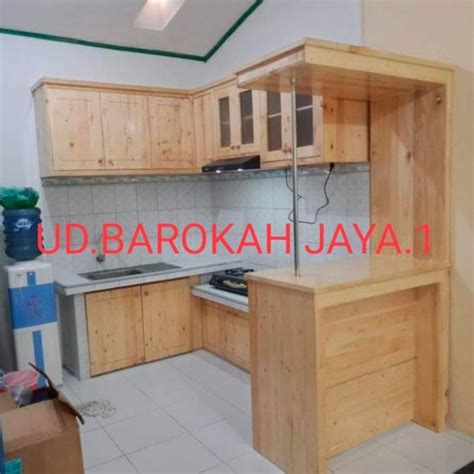 Jual Kichen Set Minimalis Lemari Dapur Rak Dapur Kayu Kichen Shet