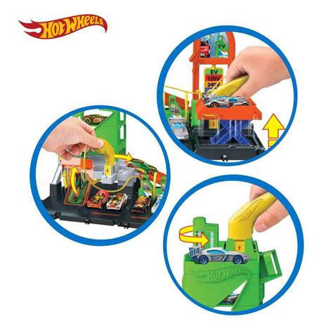 Promo Hot Wheels City Super Recharge Fuel Station Mainan Trek Mobil Balap Diskon 10 Di Seller