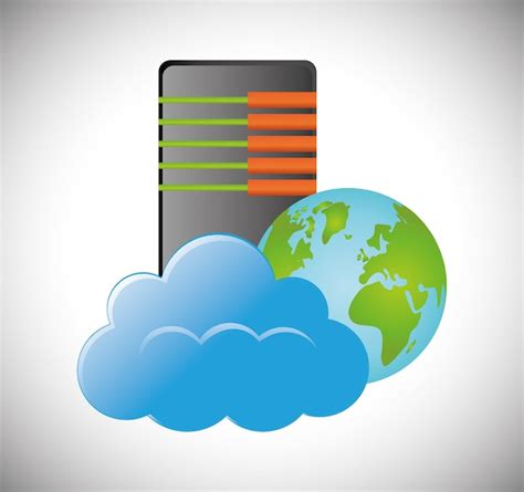 Premium Vector Cloud Computing Web Hosting Design