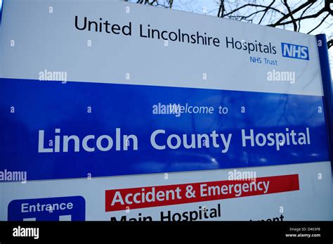 United Lincolnshire Hospitalsnhs Lincoln County Hospital Stock Photo