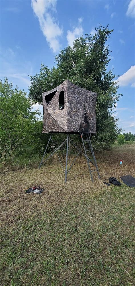 Amazon Guide Gear 6 Tripod Hunting Tower Blind 2 3 Man Stand