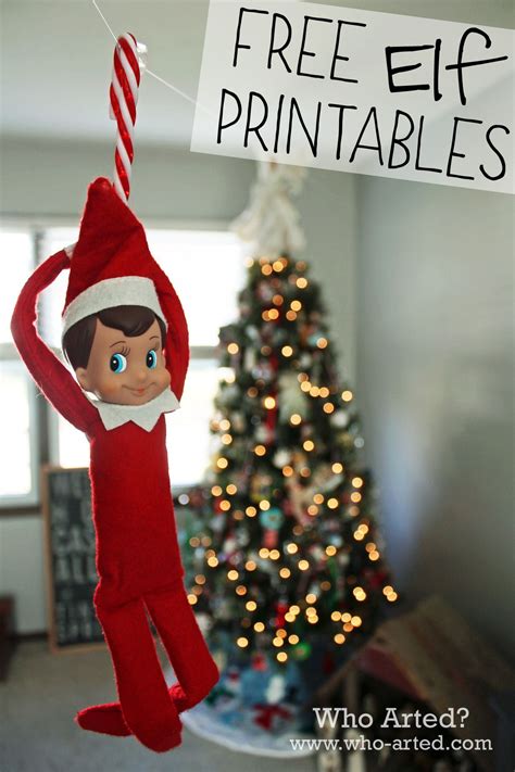 Free Elf On The Shelf Printables Who Arted Elf On The Shelf Elf