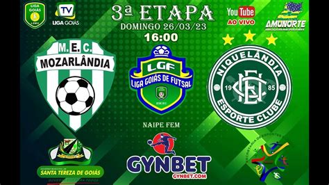 LIGA GOIÁS DE FUTSAL GYNBET MOZARLÂNDIA EC X GTBET NEC FUTSAL