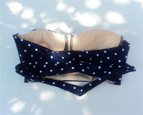 Bandeau Top Fully Lined Bikini Top To Polka Dots Lovers Perfect For