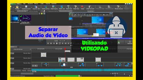 COMO SEPARAR AUDIO DE VÍDEO UTILIZANDO VIDEOPAD YouTube