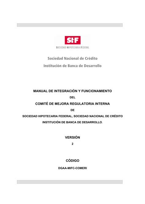 Pdf Sociedad Nacional De Cr Dito Doc Shf Gob Mxdoc Shf Gob Mx