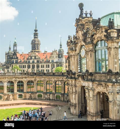 The Baroque Zwinger Palace In Dresden Germany Stock Photo Alamy