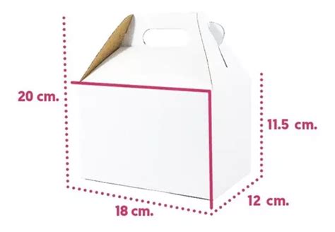 10 Caja Lonchera Boxlunch Postres Grande Carton Micro Blanco En Venta