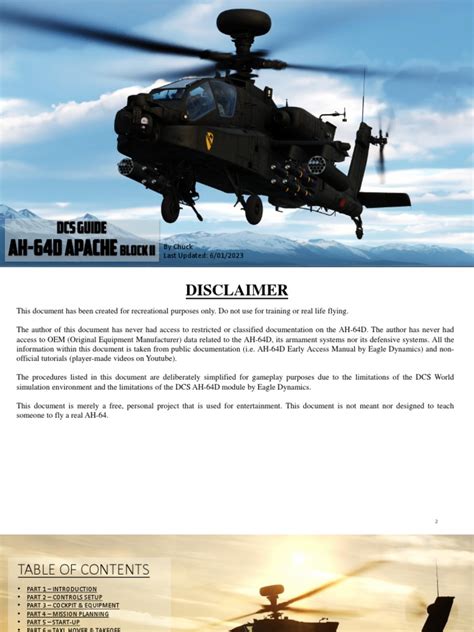 Dcs Ah 64d Guide Pdf Military Aviation Manufactured Goods