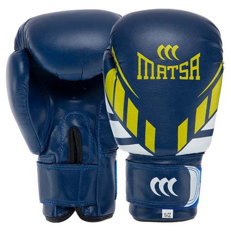 Перчатки для бокса и единоборств на липучке Matsa Heroe 7757 Blue 4 ...