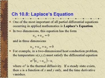 Ppt Ch Laplaces Equation Powerpoint Presentation Free To View