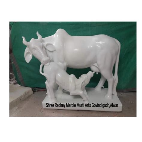 Kamdhenu Marble Cow Calf Statue At Rs 19901 Kamadhenu Cow And Calf