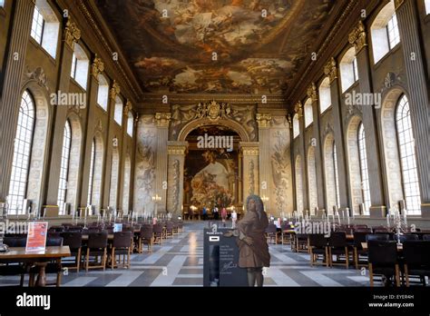 A View Of The Interior Of The Painted Hall At The Old Royal Naval