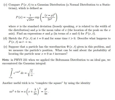 Solved Stationary Gaussian W Packet At T The Chegg