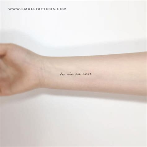 La Vie En Rose Temporary Tattoo (Set of 3) – Small Tattoos