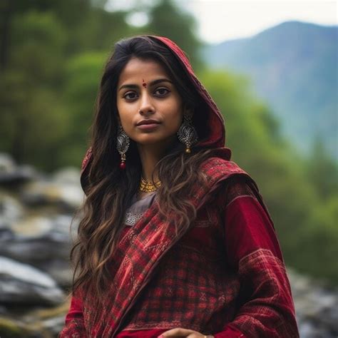 Premium Photo Portrait Of A Stunning Indian Woman