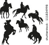 Cowboy Silhouette Stencil Free Stock Photo - Public Domain Pictures