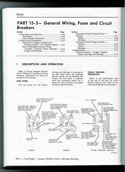 1965 Mustang Fuse Panel Fuse Box Diagram Ford Mustang Forum