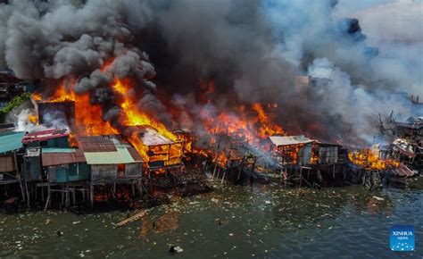 Huge Fire In Philippine Capital Leaves Families Homeless Xinhua