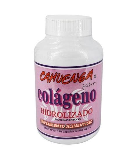 CAPS COLAGENO HIDROLIZADO C 120 500MG C U SUPLEMENTO ALIMENTICIO CAHUENGA