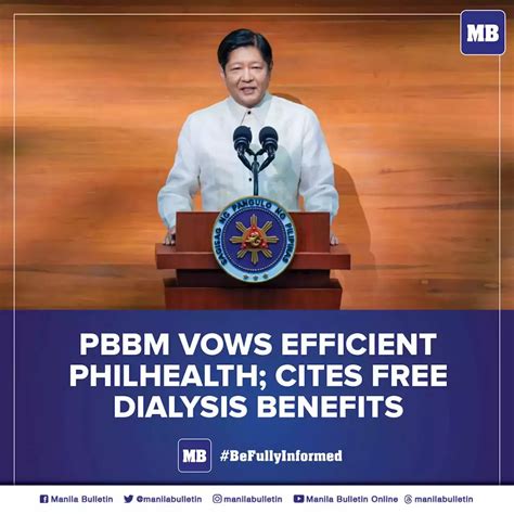 PBBM Vows Efficient PhilHealth Cites Free Dialysis Benefits Philippines