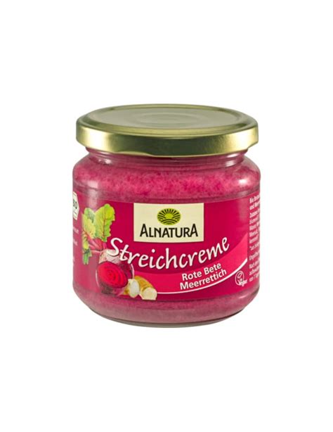 Bio Alnatura Streichcreme Rote Bete Meerrettich 180g