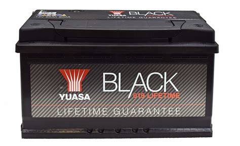 New Yuasa Black Lifetime Guarantee Car Battery At Halfords