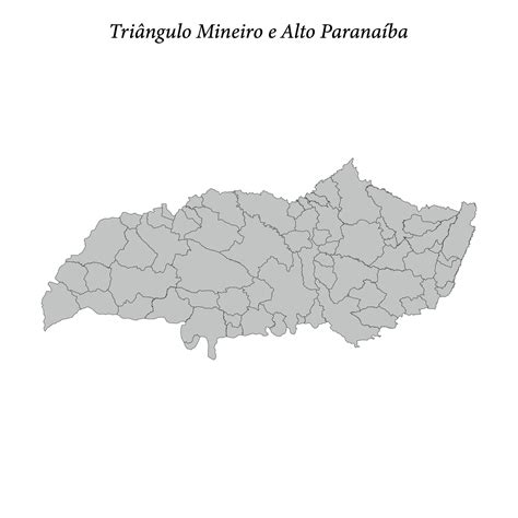 Map Of Triangulo Mineiro E Alto Paranaiba Is A Mesoregion In Minas