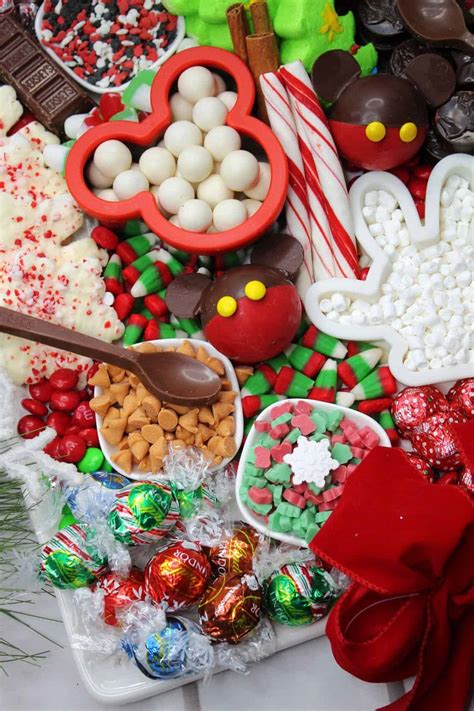 Mickey Mouse Hot Cocoa Charcuterie Board Sweet And Savory Morsels