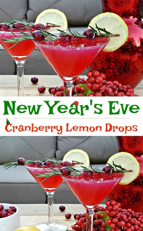 Cranberry Lemon Cocktail For New Year S Eve Scrappy Geek