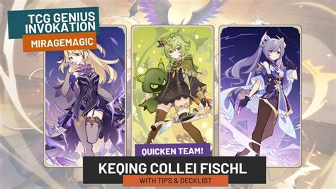 Top Meta Deck Tcg Genshin Impact Fischl Collei Keqing Gameplay