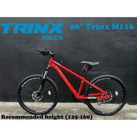 ReadyStock 26 Trinx M116 Alloy MTB 13 5 21SP FREE GIFT