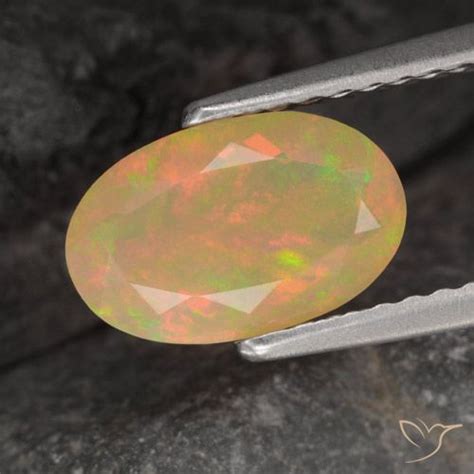 1 09 Carat Oval Opal Gemstone Loose Certified Opal From Ethiopia