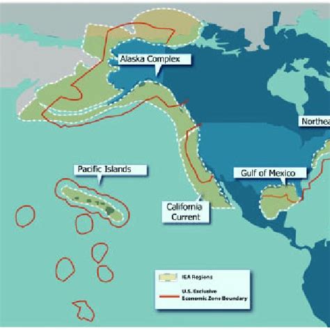 Map Of The Five Active Regions In The Noaa Iea Program Credit Avi