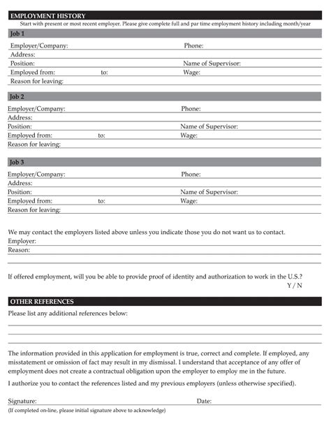 Employment History Form Pdf Fill Out And Sign Online Dochub