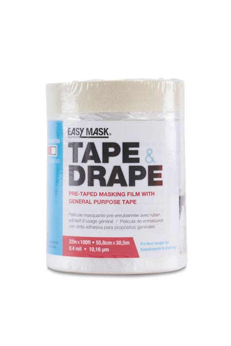 Trimacos Tape And Drape Pre Taped Masking Film 24 X 100