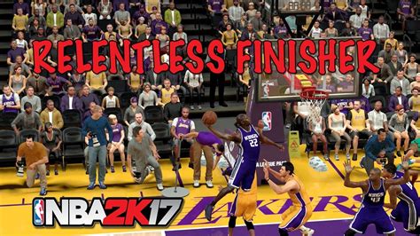 How To NBA 2K17 Relentless Finisher Badge Unlock Tutorial KOOJUJUTV