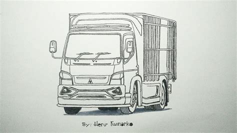 22+ Kumpulan Gambar Sketsa Truk Oleng Keren Kekinian