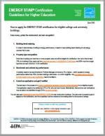 How to apply for ENERGY STAR certification: Guidance for colleges and ...