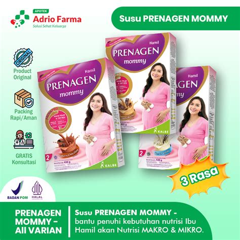 Jual Susu Prenagen Mommy Box Gram Varian Rasa Vanila Cokelat