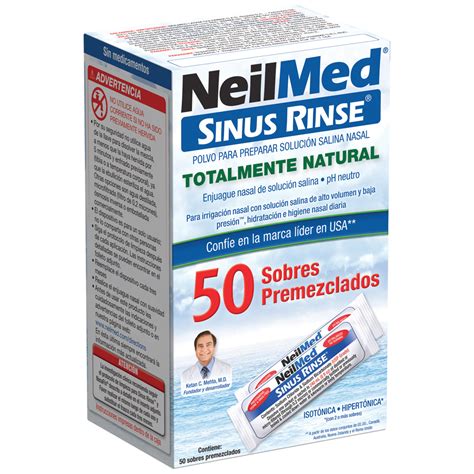 Sinus Rinse Refill Con 50 Sobres Premezclados Inversiones Morro