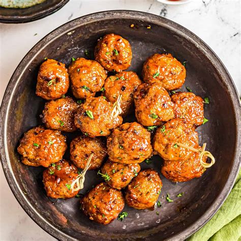 Air Fryer Firecracker Chicken Meatballs Recipe Recipe Cart