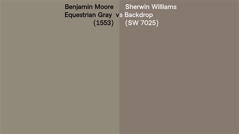 Benjamin Moore Equestrian Gray 1553 Vs Sherwin Williams Backdrop Sw