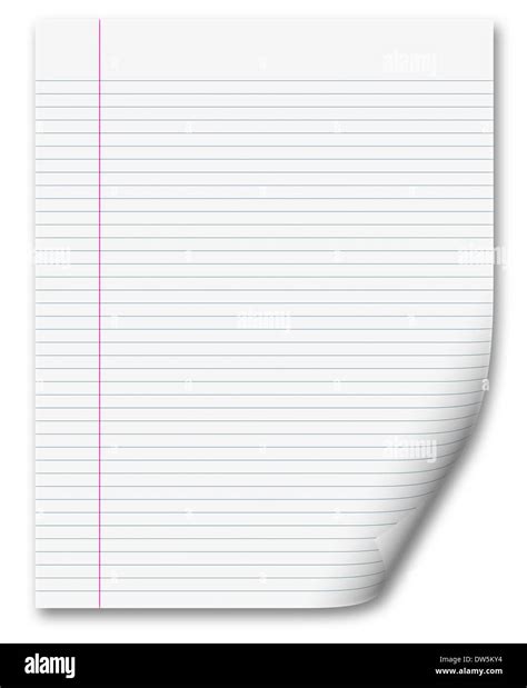 blank white paper background from lined page Stock Photo - Alamy