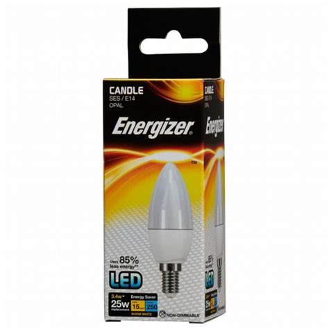 Energizer Opal Candle Warm White 25W SES E14 David Neill Mica