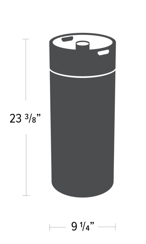 Guide to Beer Keg Sizes and Dimensions | Kegs, Beer keg, Beer